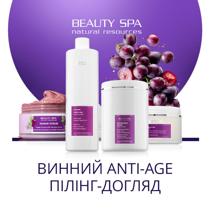 ВИНОТЕРАПІЯ для тіла. Набір: 4 проф. продукти