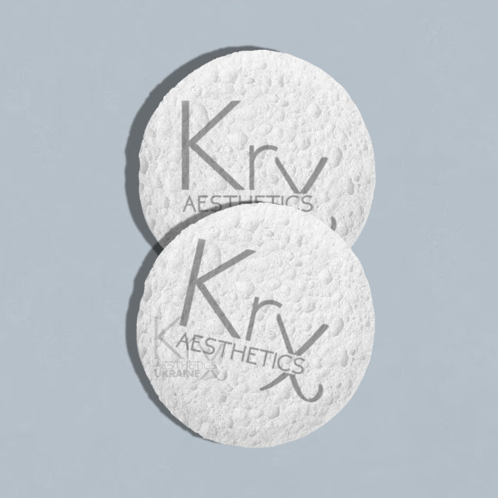 Біоцелюлозний спонж KRX Aesthetics для вмивання