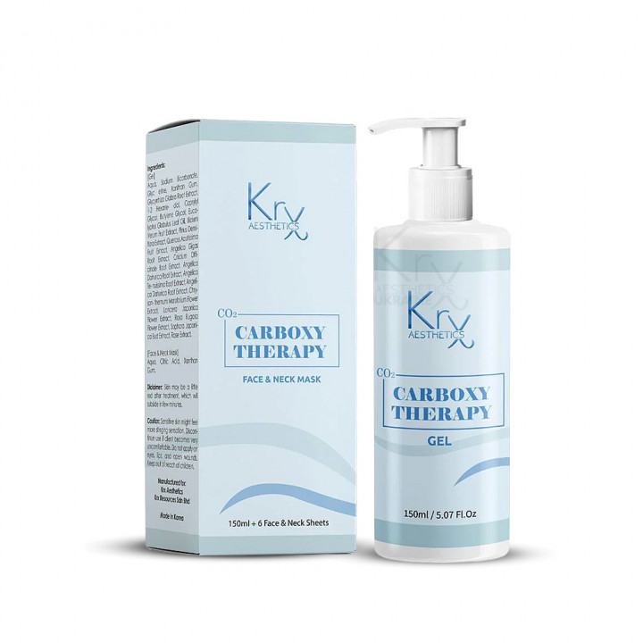 CARBOXY THERAPY. Набір для проведення професійної карбокситерапії з медичним рівнем карбонації: мультиактивний гель 150 мл + 6 тканинних масок-активаторів
