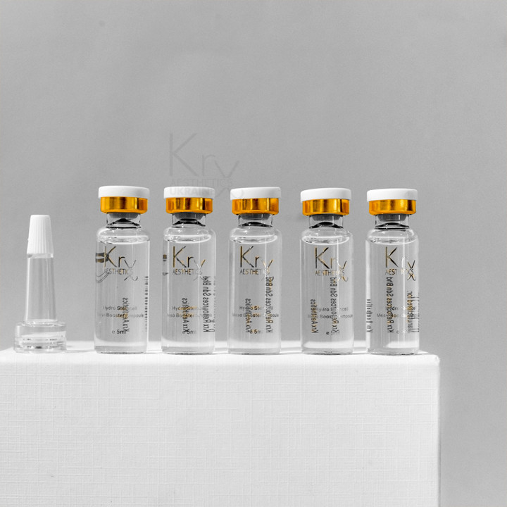 HYDRO STEMCELL MESO BOOSTER AMPOULE. Гелевий бустер-концентрат зі Стовбуровими Клітинами 6-ти ботанікал екстрактів та гіалуронової кислоти для глибокого зволоження всіх типів шкіри. Ампула 5 мл