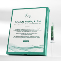 INFLACURE ACTIVE. Концентрат з хлорофілом та іонами міді для чутливої ​​шкіри з розацеа, куперозом та запаленнями, дозатор 2 мл