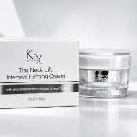 NECK LIFT CREAM. Інтенсивний анти-ейдж крем для шкіри шиї та декольте з 6-ма видами розчинного мікроколагену (колагенові нитки) і 22-ма активними інгредієнтами для клітинного омолодження, 50 гр