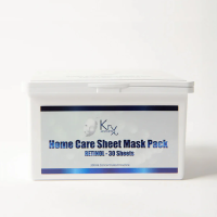 RETINOL SHEET MASK PACK. Тканинні маски з натурального гіпоалергенного волокна з Ретинолом, L-Аргініном, Лікопіном з екстракту Томату та 5 ботанікал, 30 масок