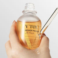 V TOX LIFT MASK. Ультраактивна маска для безін'єкційного ниткового ліфтингу з 11-ма Пептидами та 6-ма видами Колагену. Інноваційна рідка формула з трансформацією на шкірі: висихання, глянцевий каркас, сильний ліфтинговий натяг, 100 мл
