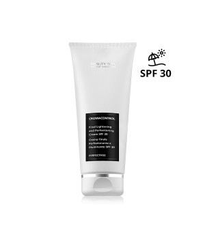 Освітлювальний анті-ейдж крем ХРОМАКОНТРОЛЬ SPF 30 для всіх типів шкіри обличчя з ризиком гіперпігментації (з ефектом маскування недоліків у вигляді тілесного напівпрозорого тону) BEAUTY SPA CROMACONTROL CREAM, 100 мл