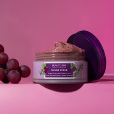 Кислотний скраб ВИННИЙ ПІЛІНГ рH 3,5 для обличчя та тіла  BEAUTY SPA SUGAR SCRUB, 200 мл