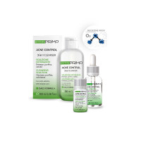 Система дом догляду ACNE CONTROL 24H з трьох продуктів: очищення, лікувальна гідратація, локальне лікування