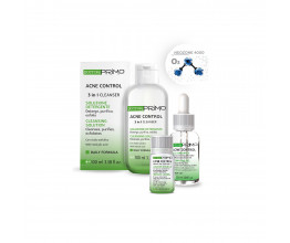 Система дом догляду ACNE CONTROL 24H з трьох продуктів: очищення, лікувальна гідратація, локальне лікування